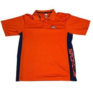 Denver Broncos Polo Shirt Size XL TX3 Cool Short Sleeve NFL Team Apperal Shirt